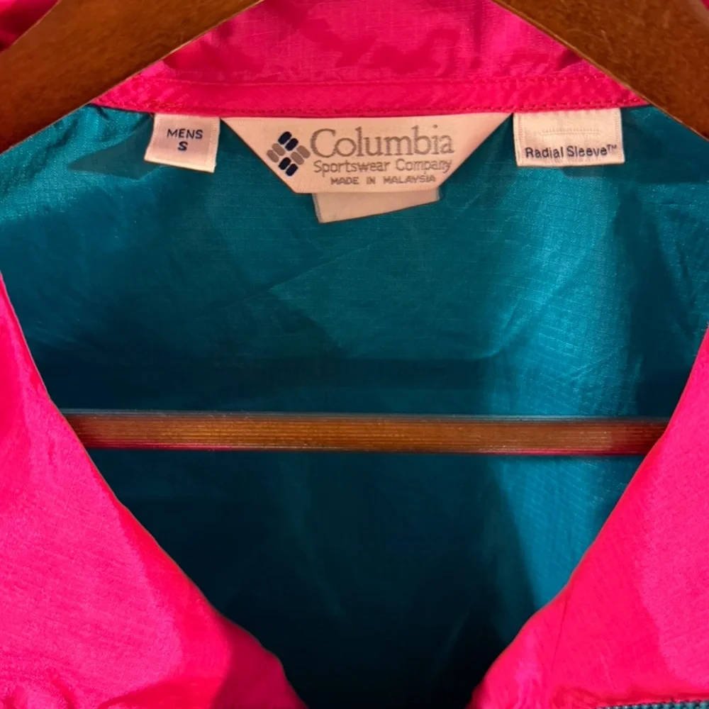 Vintage Retro 80s/90s Columbia Full-Zip Windbreaker Size Men’s Small